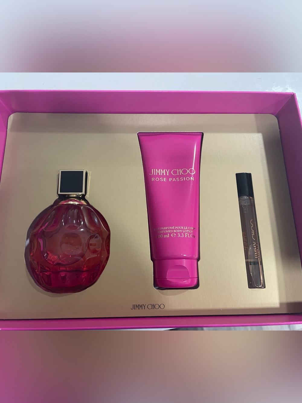 Jimmy Choo Rose Passion Gift Set - New Large size